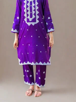 Royal violet 3 piece dress