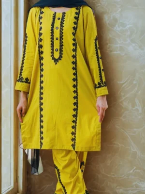 Musturd 3 piece dress