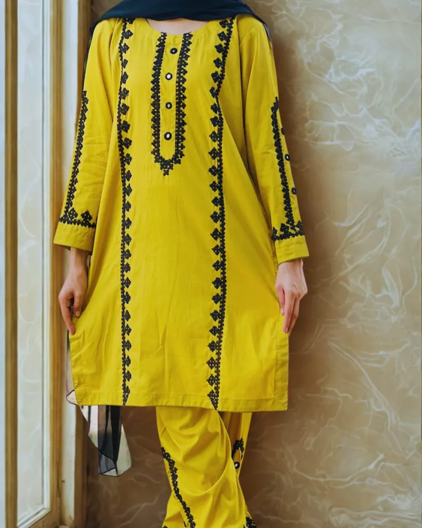 Musturd 3 piece dress