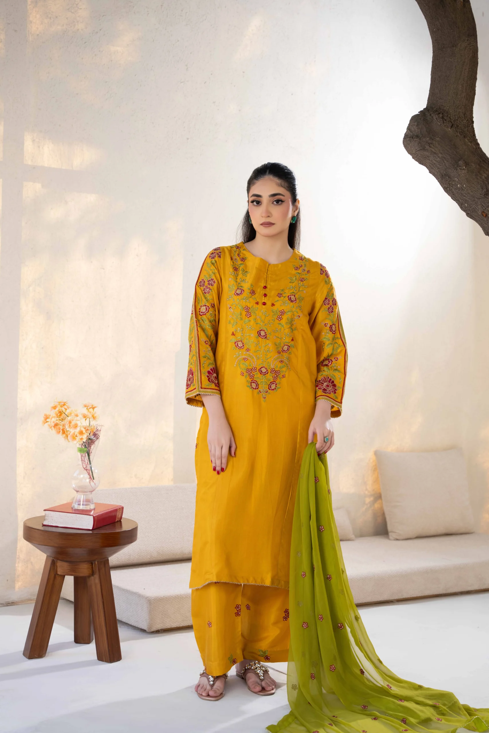 Mustard Blossom 3-Piece Suit - Image 6