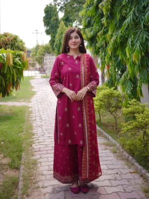 Magenta Charm 3-Piece Suit