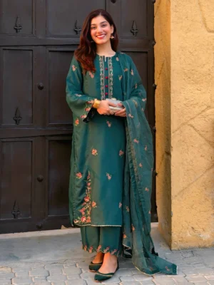 Emerald Bloom 3-Piece Suit